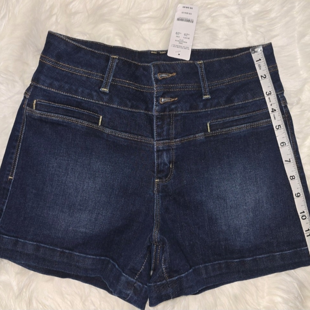 bebe Dark Blue Jean Shorts